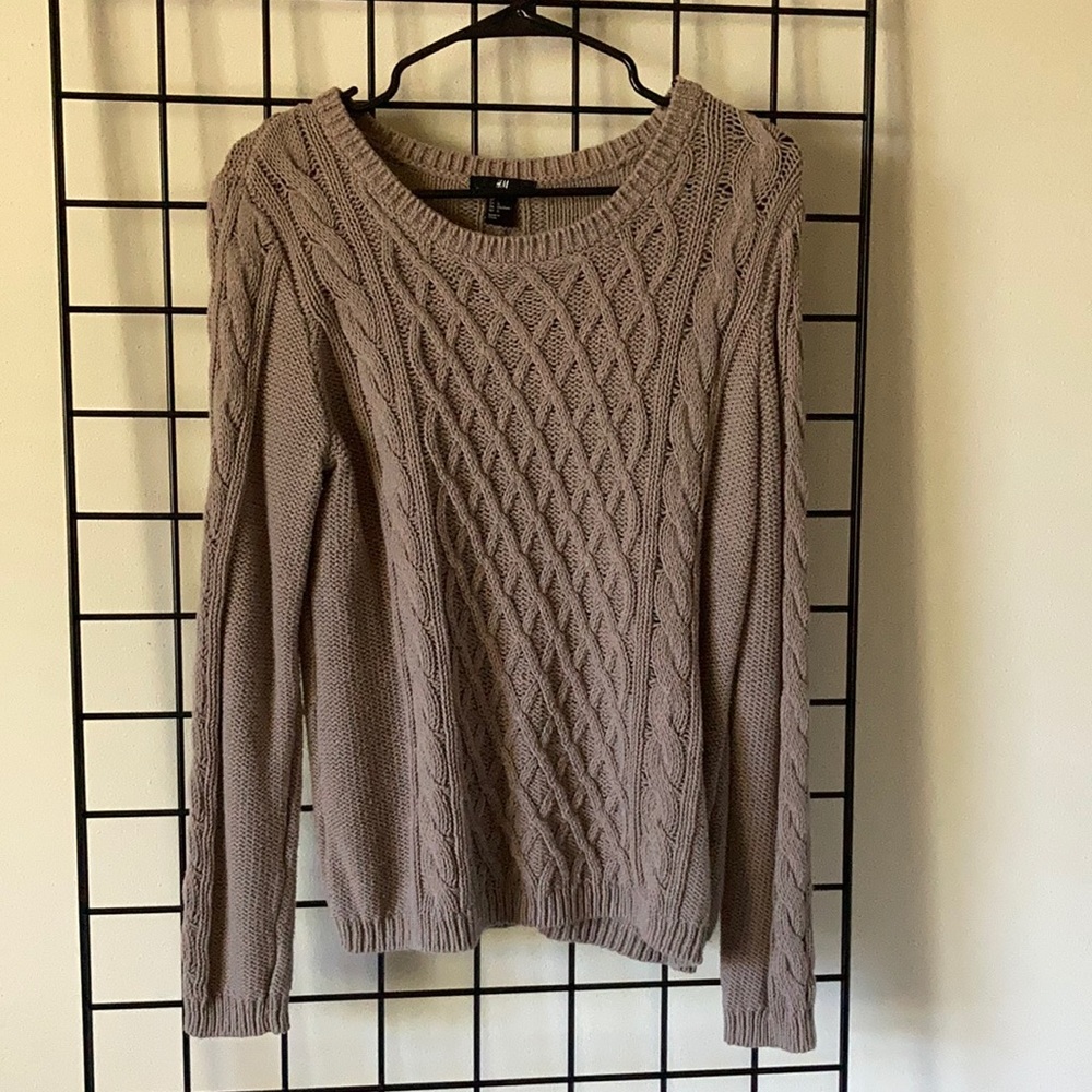 Tan/Brown Knit Sweater